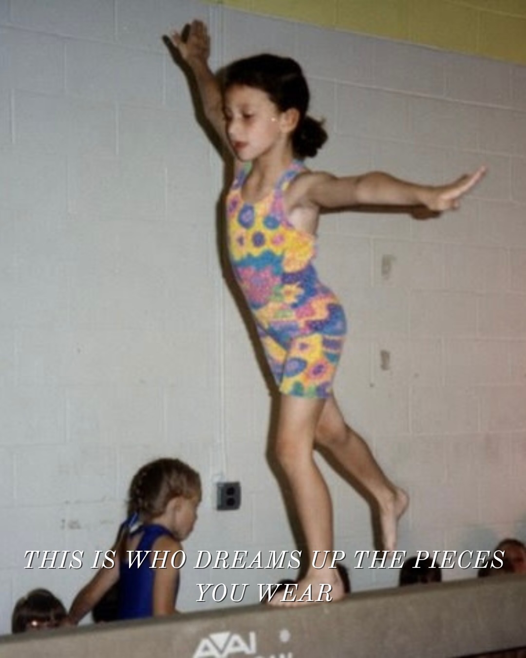 Oriana as a child — this is who dreams up the pieces you wear