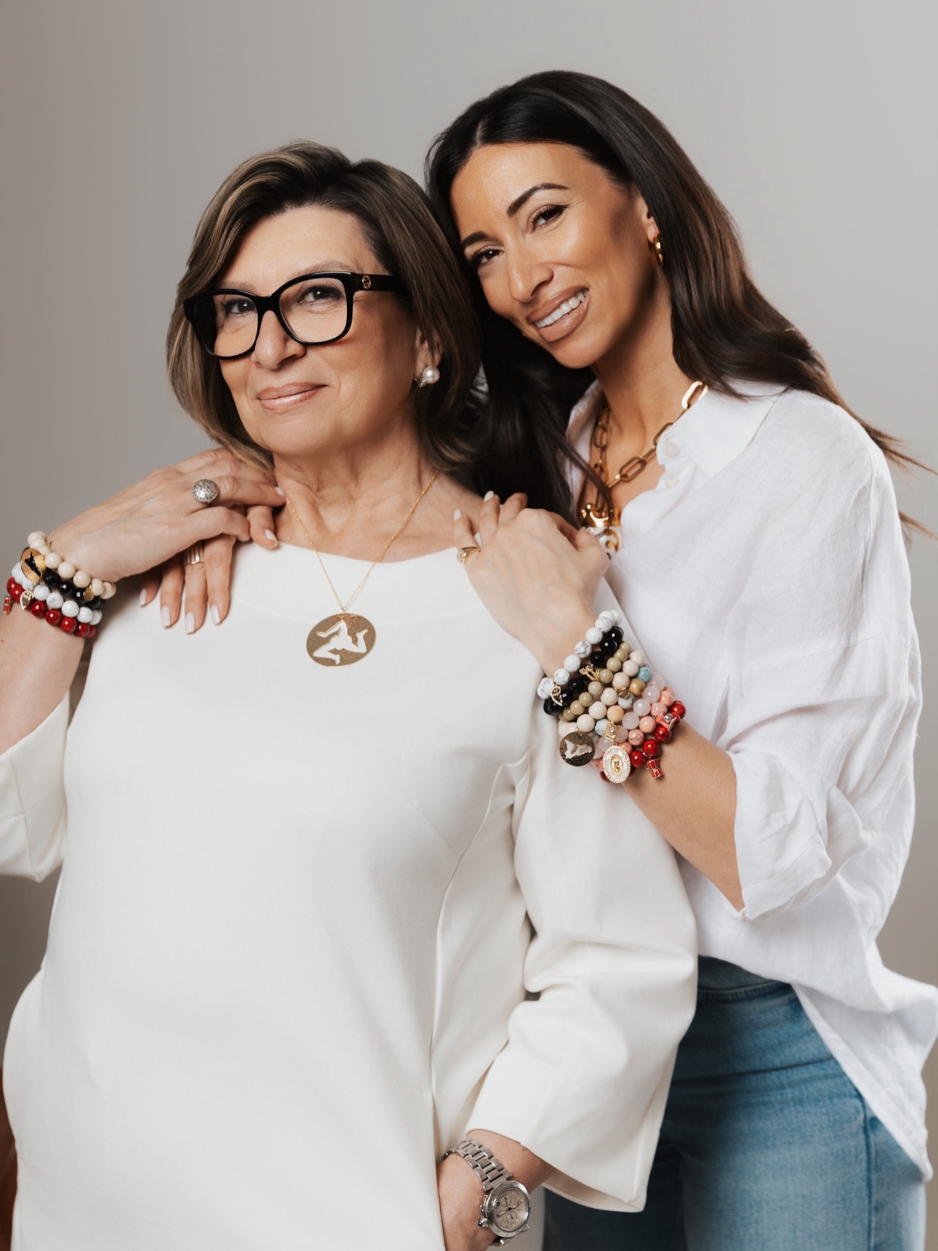 Oriana with collaborator