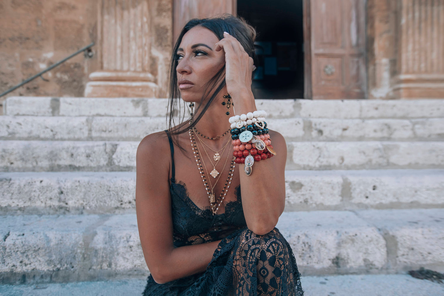 Oriana — editorial on church steps